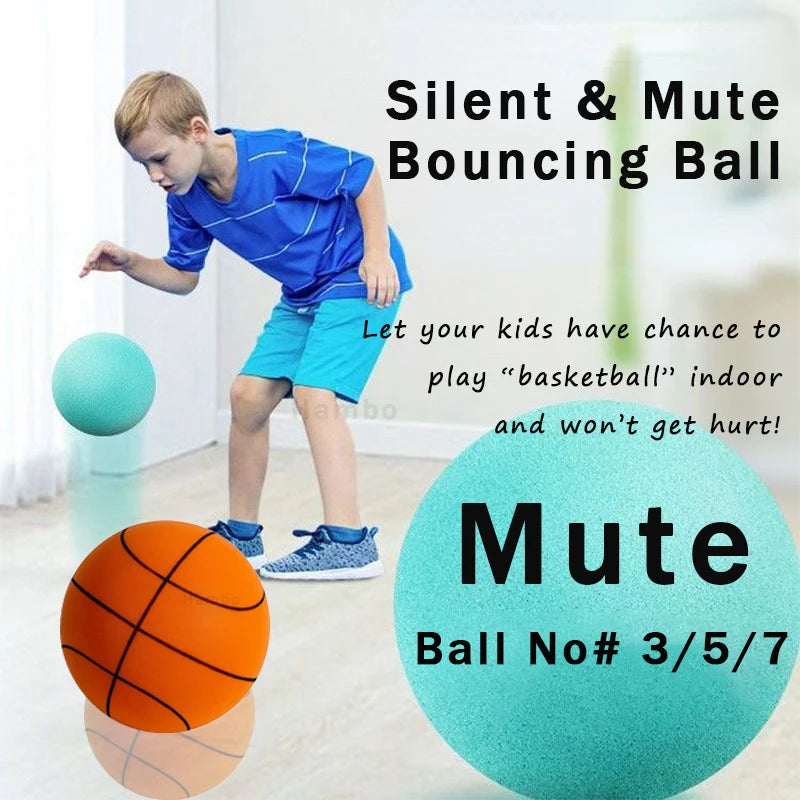 Mute Basketball Elastic Silent Basketball Children Mute Basketball